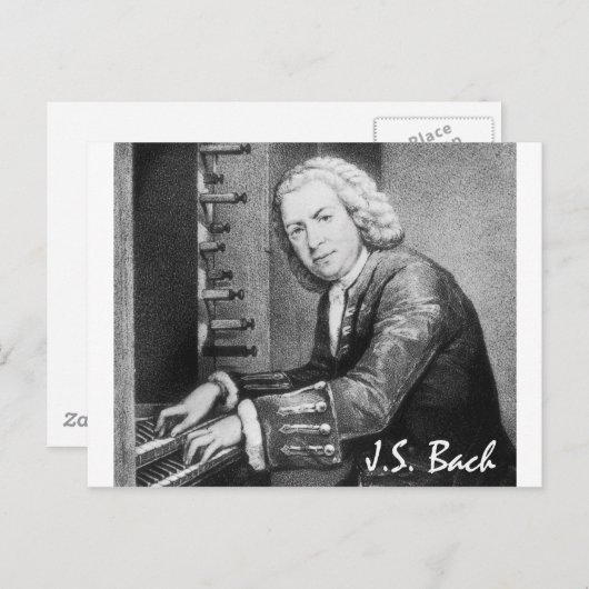Johann Sebastian Bach Stuff Briefkaart (Voorkant / Achterkant)