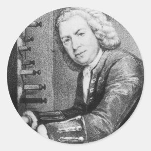 Johann Sebastian Bach Stuff Ronde Sticker
