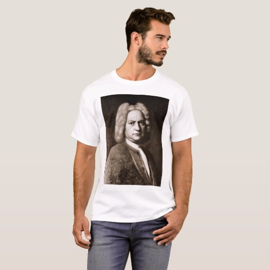 Johann Sebastian Bach T-shirt (Voorkant volledig)