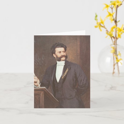 Johann Strauss II - Composer Kaart (Gele Bloem)