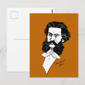 Johann Strauss Jr. Briefkaart (Voorkant / Achterkant)