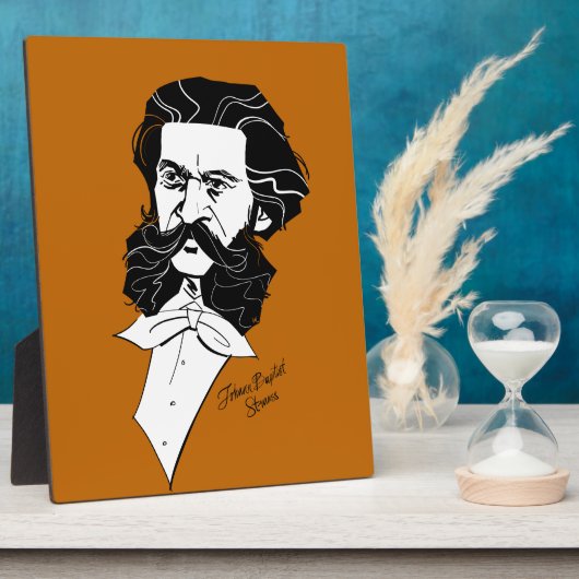 Johann Strauss Jr. Fotoplaat (Zijkant)