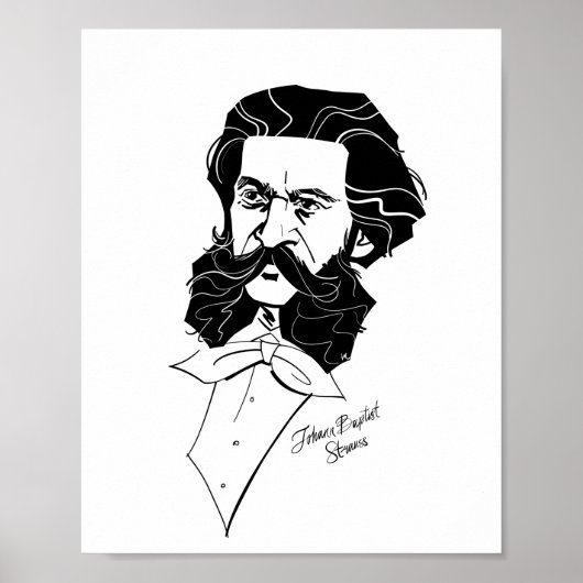 Johann Strauss Jr. Poster (Voorkant)
