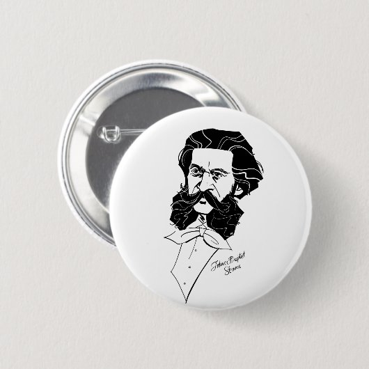Johann Strauss Jr. Ronde Button 5,7 Cm (Voorkant /achterkant)