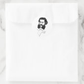 Johann Strauss Jr. Ronde Sticker (Tas)