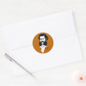 Johann Strauss Jr. Ronde Sticker (Envelop)