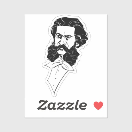 Johann Strauss Jr. Sticker (Vel)