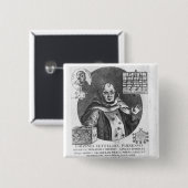 Johann Tetzel Vierkante Button 5,1 Cm (Voorkant /achterkant)