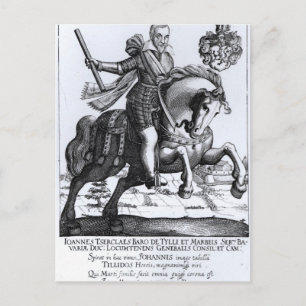 Johann Tserclaes, Graf von Tilly Briefkaart