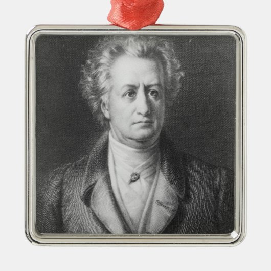 Johann Wolfgang Goethe Metalen Ornament (Voorkant)