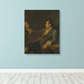 Johann Wolfgang von Goethe, 1775 Canvas Afdruk (Insitu (Houten vloer))