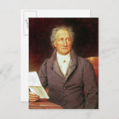 Johann Wolfgang von Goethe 1828 Briefkaart (Voorkant / Achterkant)