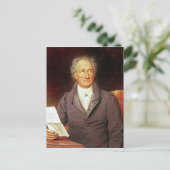 Johann Wolfgang von Goethe 1828 Briefkaart (Staand voorkant)