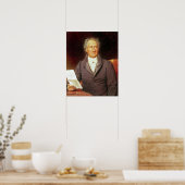 Johann Wolfgang von Goethe 1828 Poster (Keuken)