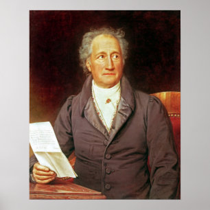 Johann Wolfgang von Goethe 1828 Poster