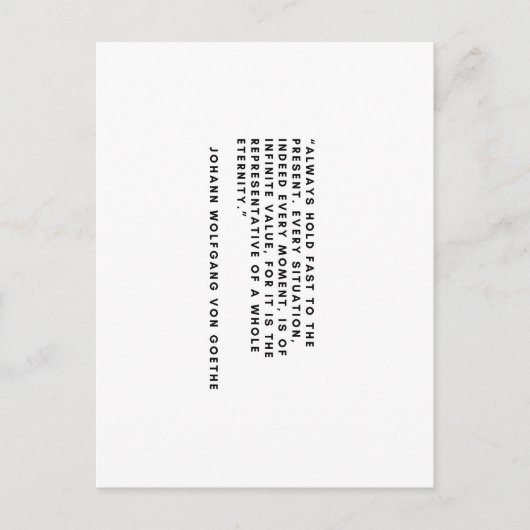 Johann Wolfgang Von Goethe Briefkaart (Voorkant)