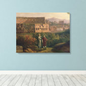 Johann Wolfgang von Goethe die een bezoek brengt a Canvas Afdruk (Insitu (Houten vloer))