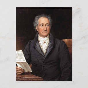 Johann Wolfgang von Goethe im 70. Lebensjahr, gema Briefkaart