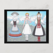 Johanna of Zwitserland Paper Doll Briefkaart (Voorkant)