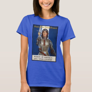Johanna van Orléans WPA Frans-Amerikaans Feminisme T-shirt