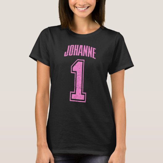 Johanne Supporter Nummer 1 grootste ventilator T-shirt (Voorkant)