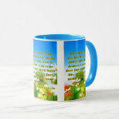 Johannes 10:10 KJV Bijbel Schrift Pic Two-Tone Mok (Voorkant rechts)