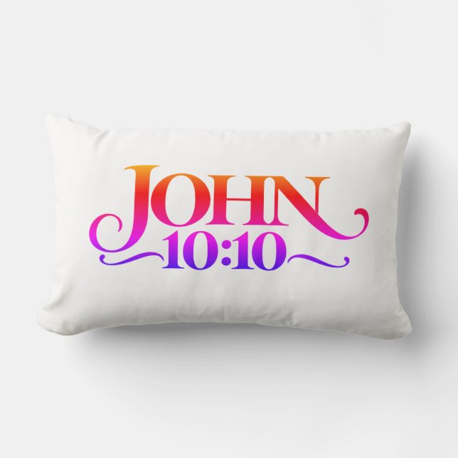 Johannes 10:10 kussen (Voorkant)