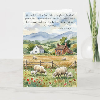 Johannes 10:14/Jesaja 40:11 Jezus, onze Herder Kaart
