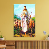 Johannes 10:7-21 Ik ben de Goede Herder Canvas Afdruk (Insitu (Woonkamer))