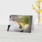 Johannes 11:25 Schriftgedeelte Kaart (Gele Bloem)