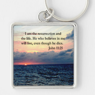 JOHANNES 11:25 ZONSOPGANG OVER DE OCEAAN FOTO SLEUTELHANGER
