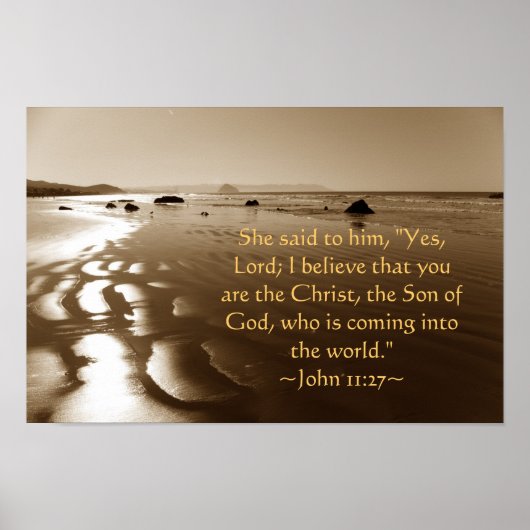 Johannes 11:27 poster (Voorkant)