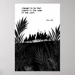 Johannes 12 13 Palmzondag Kunstprint Gezegend Is H Poster