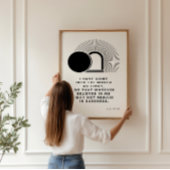 Johannes 12 46 Ik ben de lichtdruk Poster