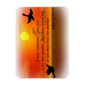 Johannes 13:34-35 liefde een andere magneet (Verticaal)