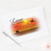 Johannes 13:34-35 Liefde elkaar stickers (Envelop)