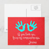 Johannes 14:15 briefkaart (Voorkant / Achterkant)