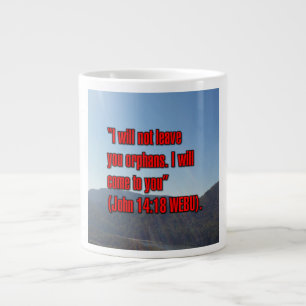 Johannes 14:18 WEBU Mug Grote Koffiekop