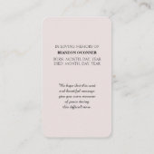 Johannes 14:1-3  sympathiekaart visitekaartje (Achterkant)