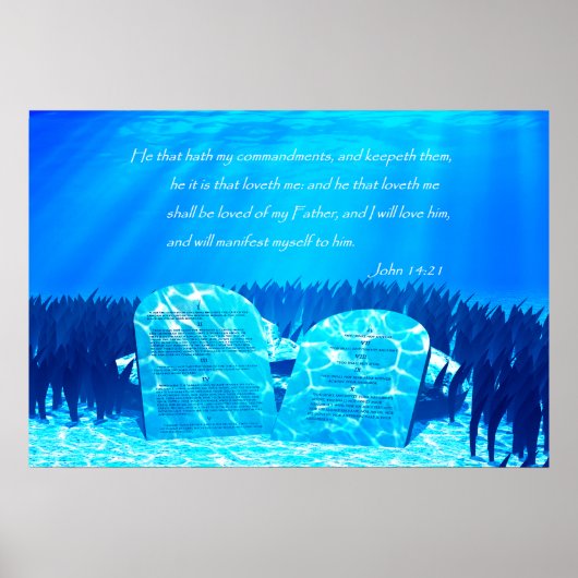 Johannes 14:21 poster (Voorkant)