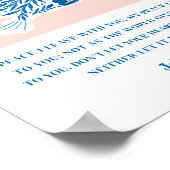 Johannes 14:27 Bijbeltekst Christelijke Kunst Poster (Hoek)