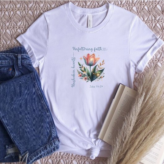 Johannes 14:27 Onwankelbare harten, onwankelbaar g T-shirt