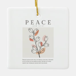 Johannes 14:27 Vrede Ik verlaat met u Keramisch Ornament