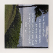 Johannes 14:27 Vrede Ik verlaat met u Legpuzzel (Horizontaal)