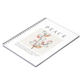 Johannes 14:27 Vrede Ik verlaat met u Notitieboek (Linkerzijde)