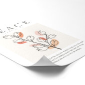 Johannes 14:27 Vrede Ik verlaat met u Poster (Hoek)