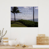 Johannes 14:27 Vrede Ik verlaat met u Poster (Keuken)