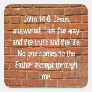Johannes 14:6 Brick Wall Stickers