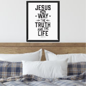 Johannes 14:6 canvas afdruk (Insitu (Slaapkamer))
