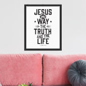 Johannes 14:6 canvas afdruk (Insitu (Woonkamer))